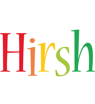 Hirsh birthday logo