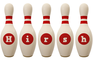 Hirsh bowling-pin logo