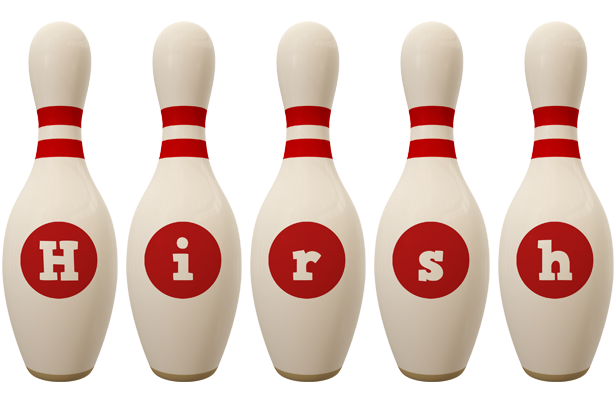 Hirsh bowling-pin logo