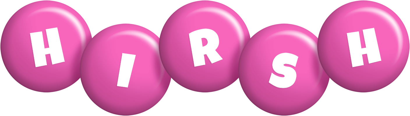 Hirsh candy-pink logo