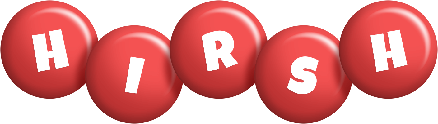 Hirsh candy-red logo