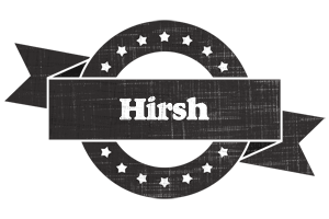 Hirsh grunge logo