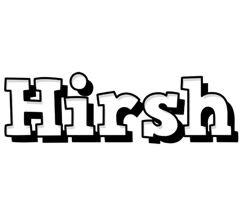 Hirsh snowing logo