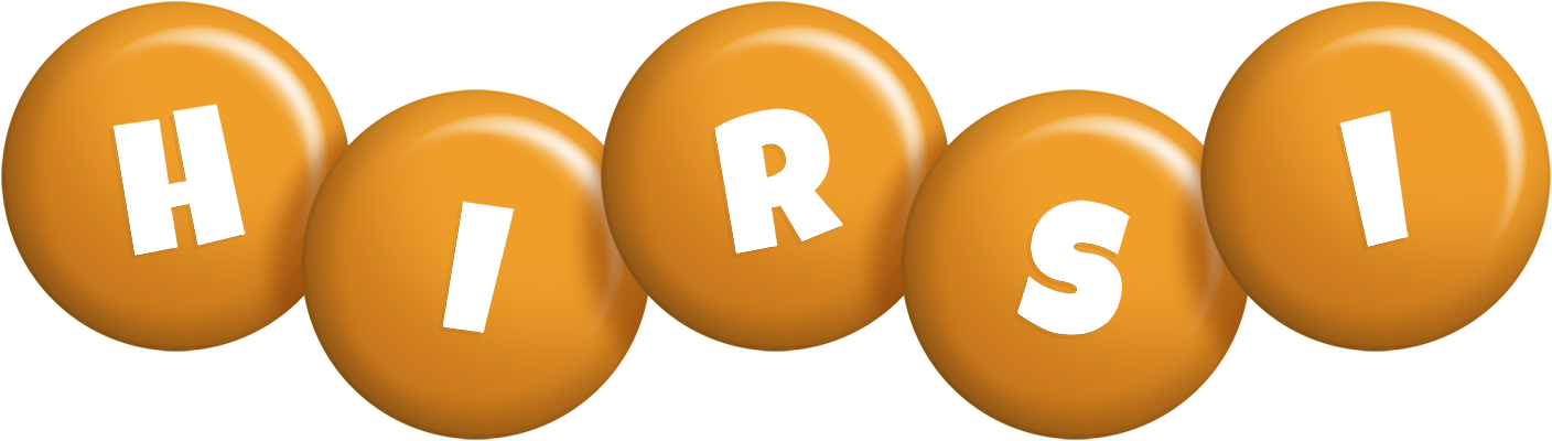 Hirsi candy-orange logo