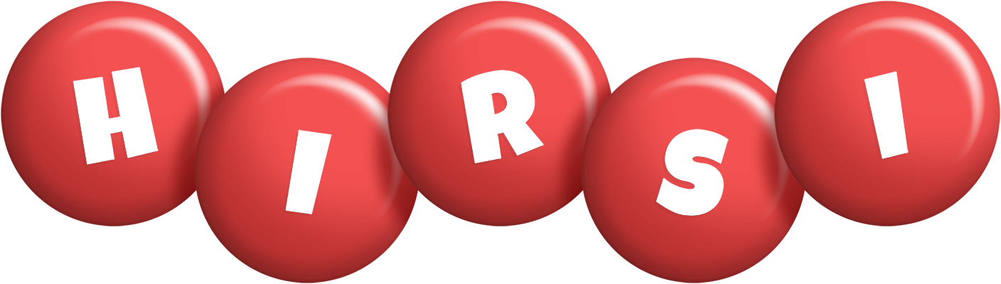 Hirsi candy-red logo