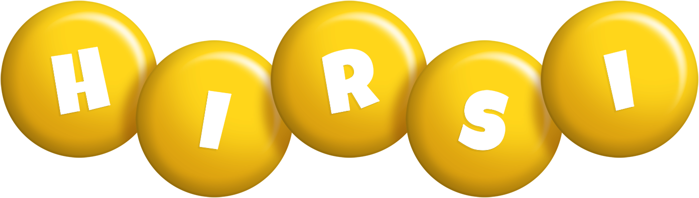 Hirsi candy-yellow logo