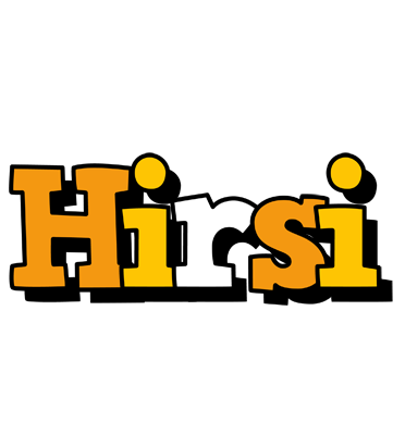 Hirsi cartoon logo