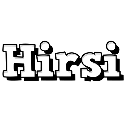 Hirsi snowing logo