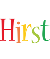 Hirst birthday logo