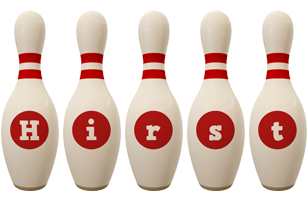 Hirst bowling-pin logo