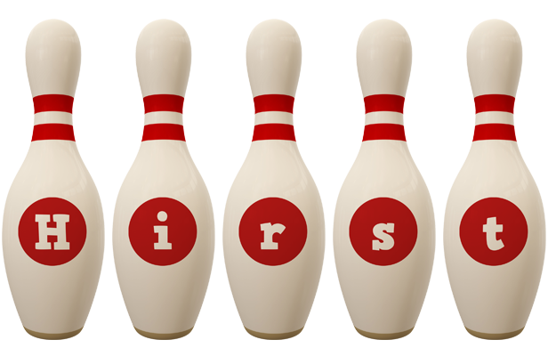 Hirst bowling-pin logo