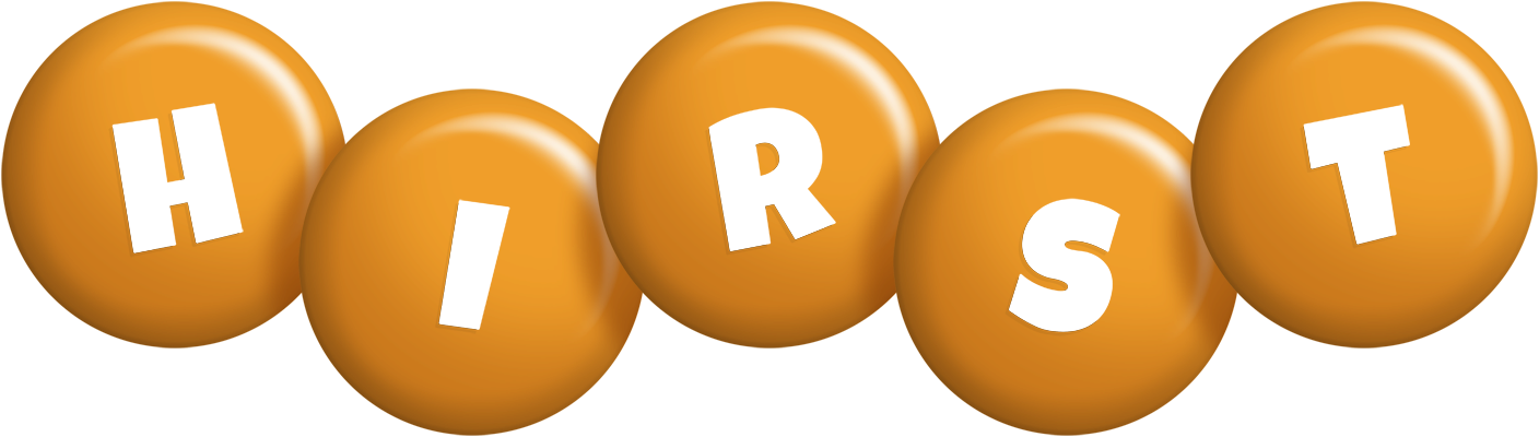 Hirst candy-orange logo