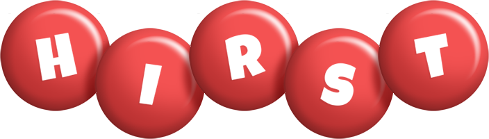 Hirst candy-red logo