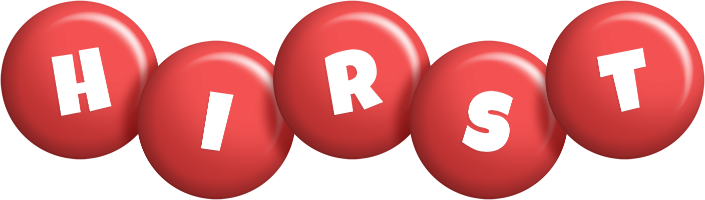 Hirst candy-red logo