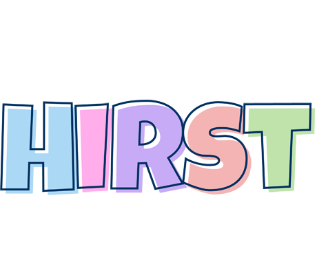 Hirst pastel logo