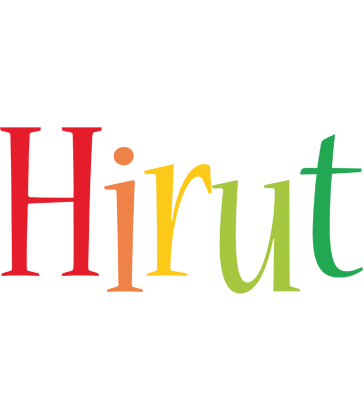 Hirut birthday logo