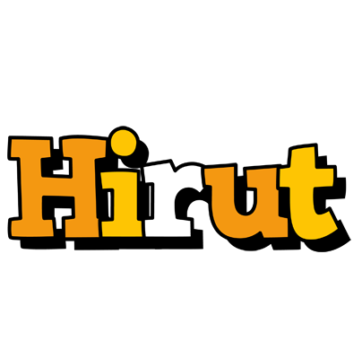 Hirut cartoon logo