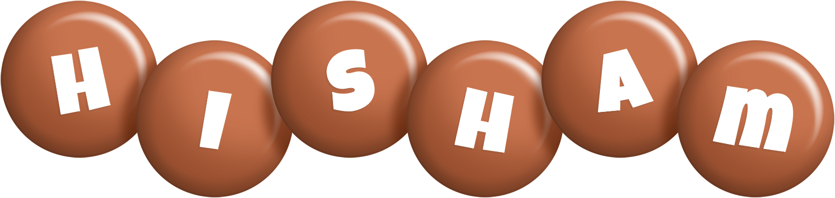 Hisham candy-brown logo