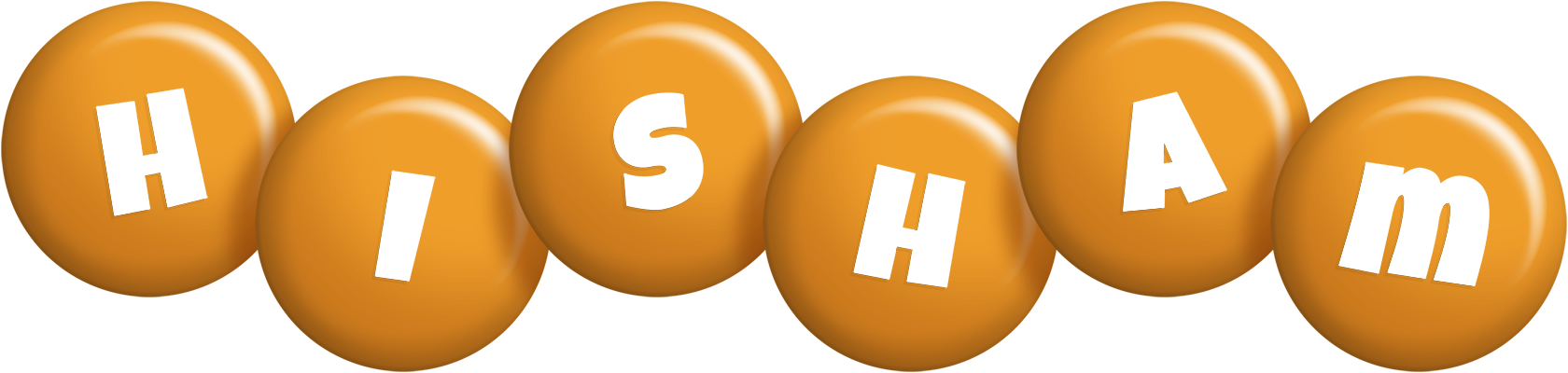 Hisham candy-orange logo