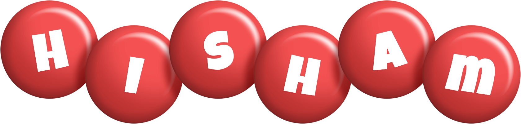 Hisham candy-red logo
