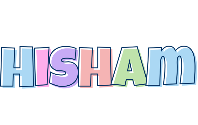 Hisham pastel logo