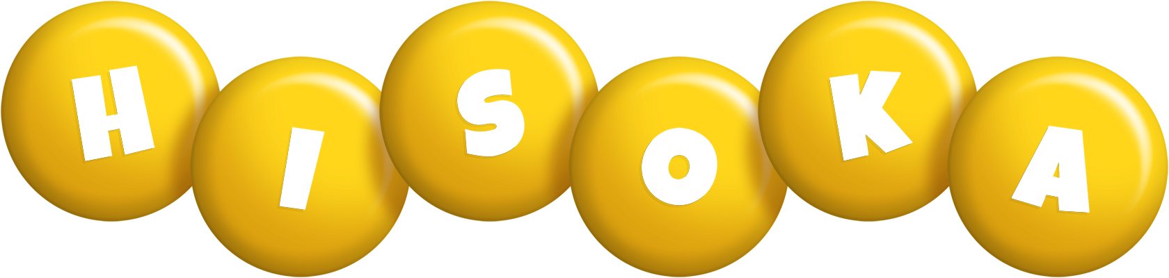 Hisoka candy-yellow logo