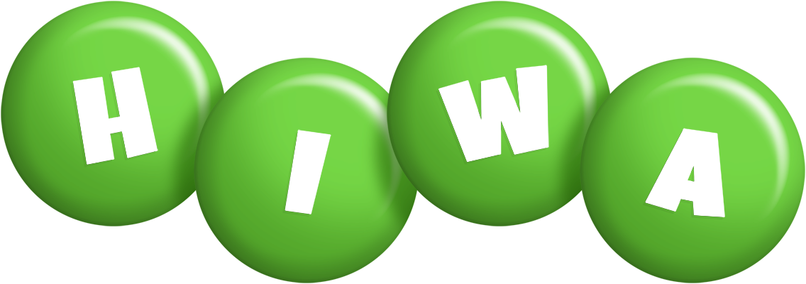Hiwa candy-green logo