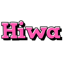 Hiwa girlish logo