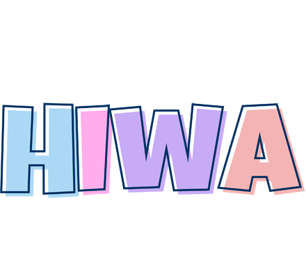 Hiwa pastel logo