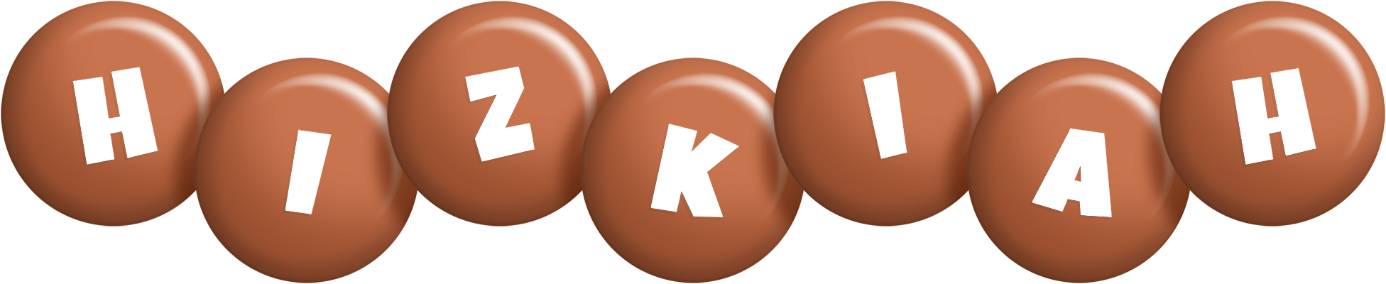 Hizkiah candy-brown logo