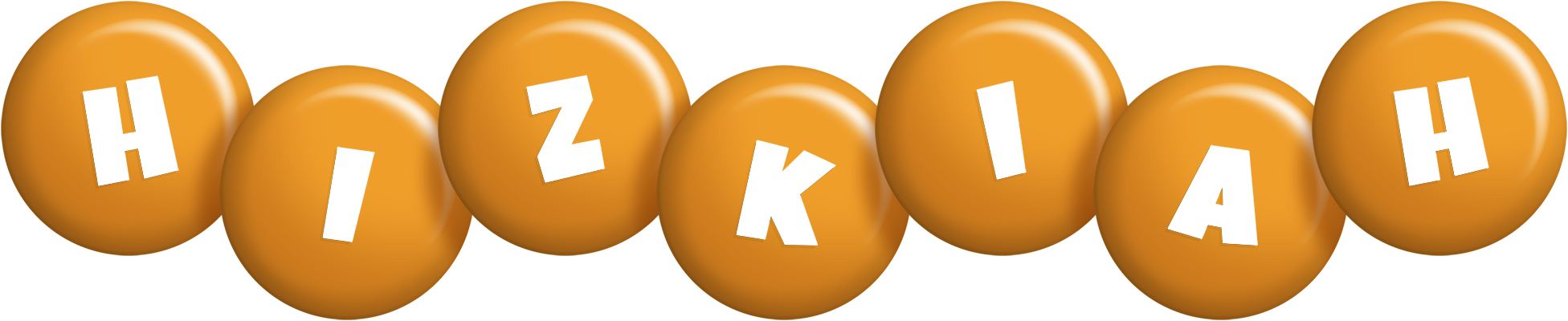 Hizkiah candy-orange logo