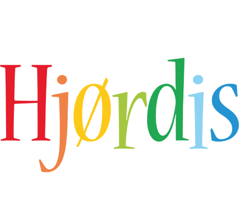 Hjørdis birthday logo