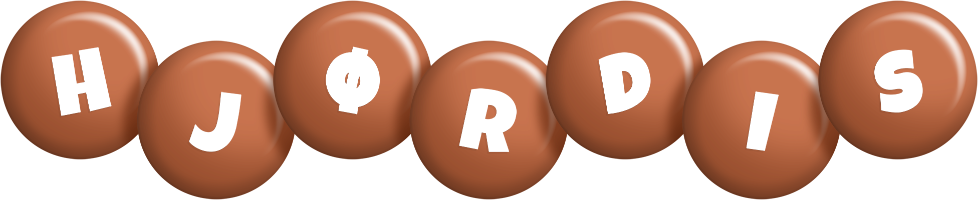 Hjørdis candy-brown logo