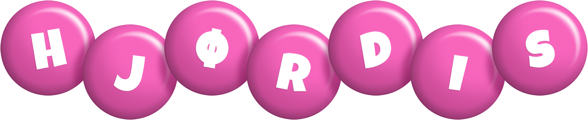 Hjørdis candy-pink logo