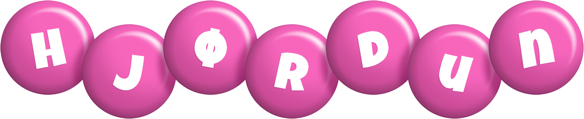 Hjørdun candy-pink logo