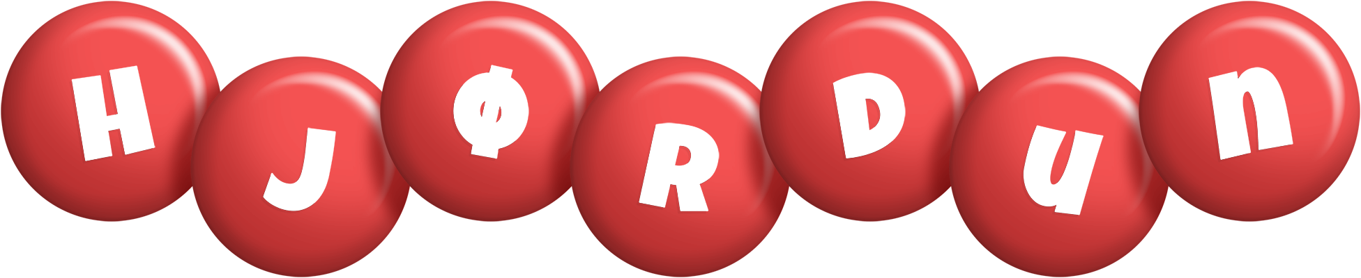 Hjørdun candy-red logo