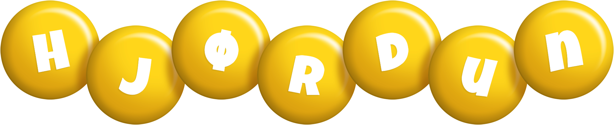 Hjørdun candy-yellow logo