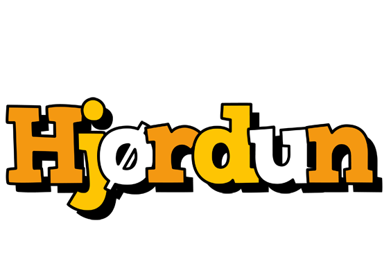 Hjørdun cartoon logo