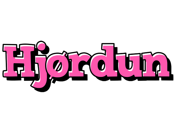 Hjørdun girlish logo
