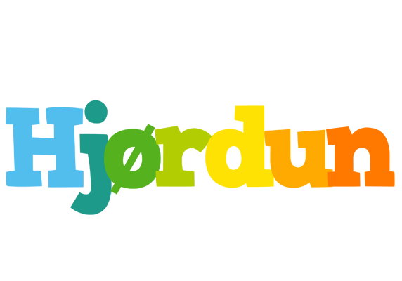 Hjørdun rainbows logo