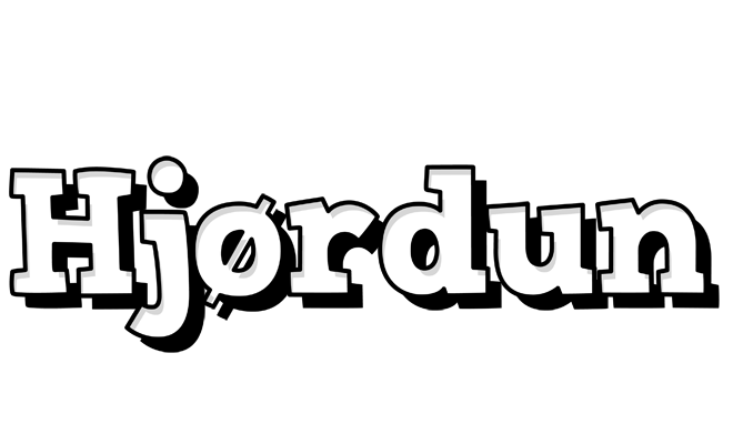 Hjørdun snowing logo