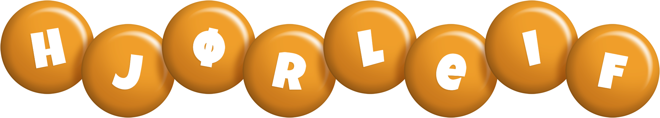 Hjørleif candy-orange logo