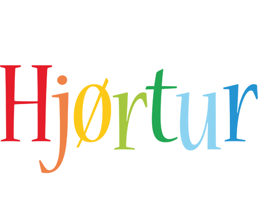 Hjørtur birthday logo
