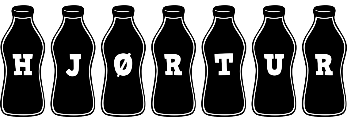 Hjørtur bottle logo