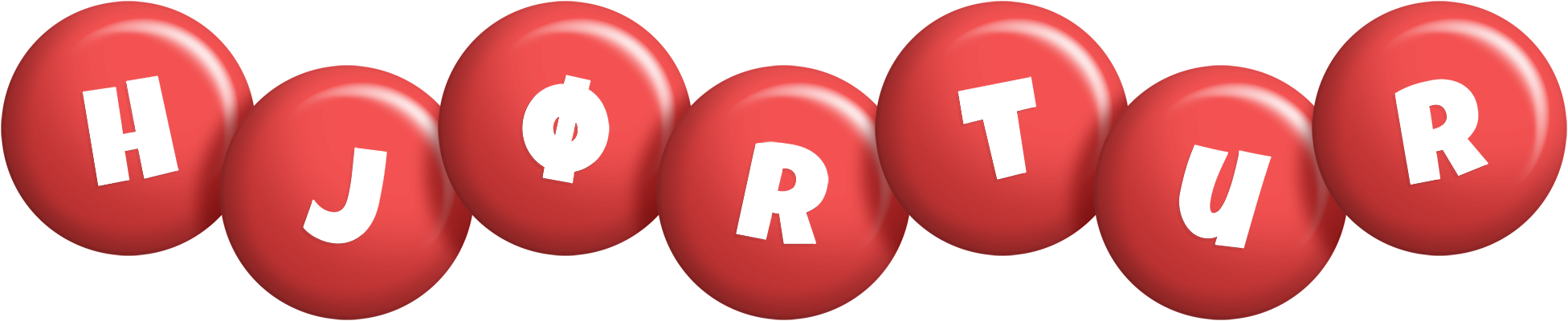 Hjørtur candy-red logo
