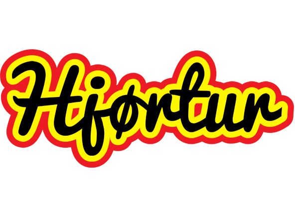 Hjørtur flaming logo