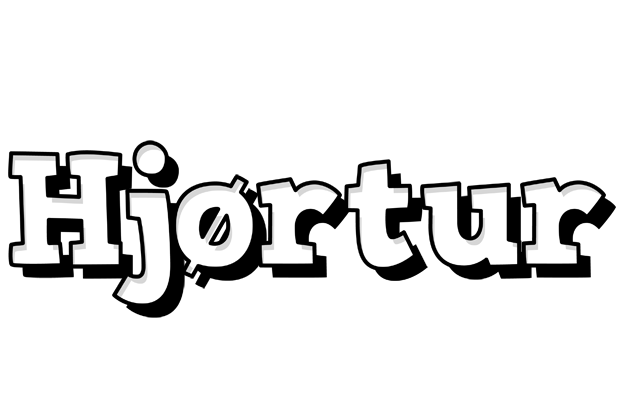 Hjørtur snowing logo