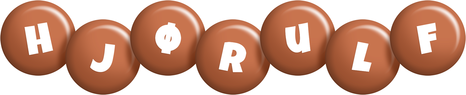 Hjørulf candy-brown logo