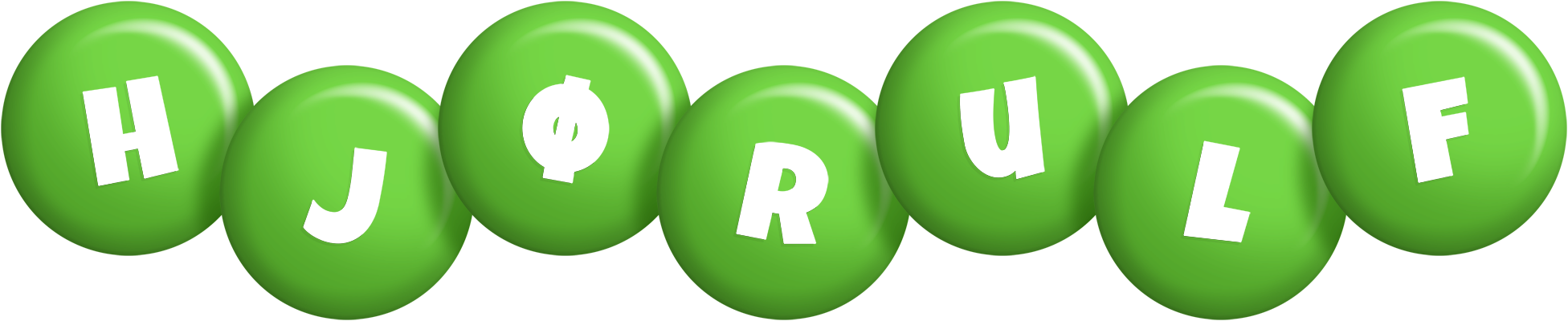 Hjørulf candy-green logo