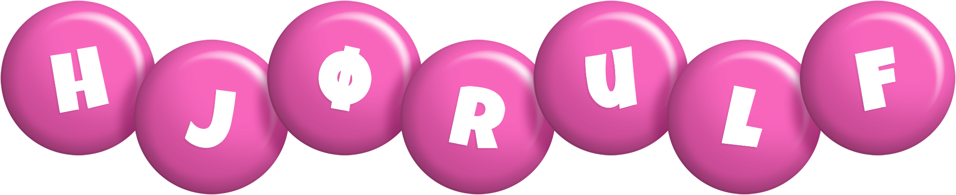 Hjørulf candy-pink logo